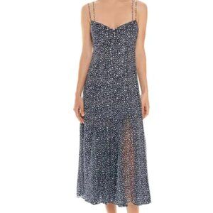La Ligne Luca Print Silk Maxi Dress